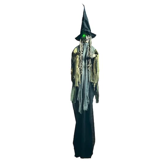 11.75ft. Sound Activated Hanging Witch by Ashland®